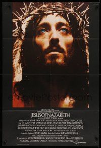 2t482 JESUS OF NAZARETH English 1sh '77 Franco Zeffirelli, Robert Powell in crown of thorns!