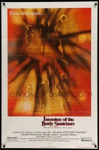 2t469 INVASION OF THE BODY SNATCHERS 1sh '78 Kaufman classic remake of space invaders!