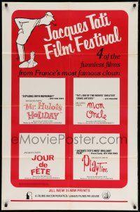 2t477 JACQUES TATI FILM FESTIVAL 1sh '83 Mr. Hulot's Holiday, Mon Oncle, Jour de Fete and Playtime!