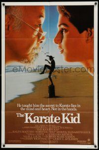 2t497 KARATE KID 1sh '84 Pat Morita, Ralph Macchio, teen martial arts classic!