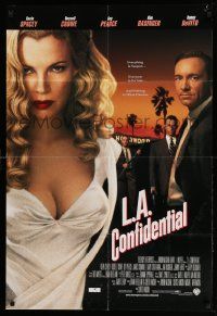 2t514 L.A. CONFIDENTIAL int'l 1sh '97 Kim Basinger in white dress, Spacey, Crowe, Pearce & DeVito!