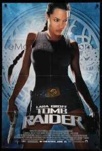 2t523 LARA CROFT TOMB RAIDER advance 1sh '01 sexy Angelina Jolie, from adventure video game!