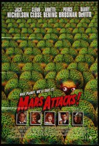 2t591 MARS ATTACKS! int'l 1sh '96 directed by Tim Burton, great image of many aliens!