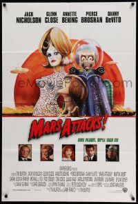 2t592 MARS ATTACKS! int'l 1sh '96 directed by Tim Burton, wacky sci-fi art by Philip Castle!