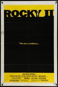 2t777 ROCKY II 1sh '79 Carl Weathers, Sylvester Stallone boxing sequel, the story continues!