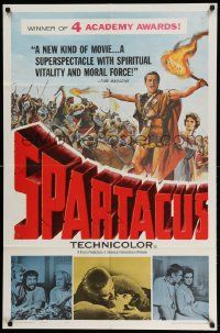 2t859 SPARTACUS awards 1sh '61 classic Stanley Kubrick & Kirk Douglas epic!