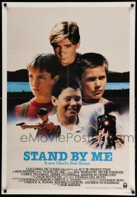 2t868 STAND BY ME int'l 1sh '86 Rob Reiner, best image of Phoenix, Feldman, Wheaton & O'Connell!
