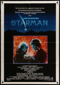 2t872 STARMAN int'l 1sh '84 John Carpenter, alien Jeff Bridges & Karen Allen standing in snowfall!