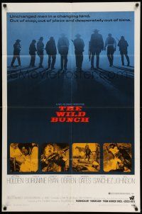 2t972 WILD BUNCH 1sh '69 Sam Peckinpah cowboy classic starring William Holden & Ernest Borgnine