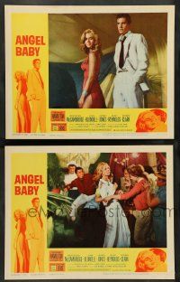 2w840 ANGEL BABY 2 LCs '61 great images of George Hamilton with sexy Salome Jens!