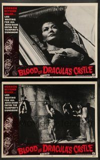 2w850 BLOOD OF DRACULA'S CASTLE 2 LCs '69 horror lies for all who dare enter the vampire's dungeon!