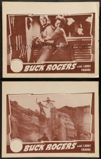 2w855 BUCK ROGERS 2 LCs R40s Buster Crabbe, classic Universal sci-fi serial!
