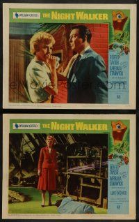 2w935 NIGHT WALKER 2 LCs '65 William Castle directed horror, Robert Taylor, Barbara Stanwyck!