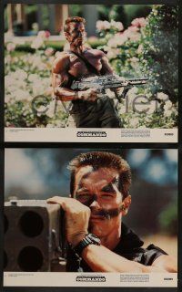 2w110 COMMANDO 8 color 11x14 stills '85 Arnold Schwarzenegger is going to make someone pay!