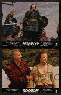 2w002 HIGHLANDER 17 English LCs '86 Christopher Lambert, Roxanne Hart, Sean Connery, immortals!