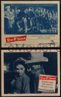 2w047 3:10 TO YUMA 8 LCs '57 western cowboys Glenn Ford, Van Heflin, directed by Delmer Daves