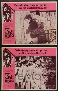 2w044 3 IN THE ATTIC 8 LCs '68 great images of Yvette Mimieux, Christopher Jones!