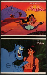 2w052 ALADDIN 8 LCs '92 classic Disney Arabian cartoon, great images of Prince Ali & Jasmine!
