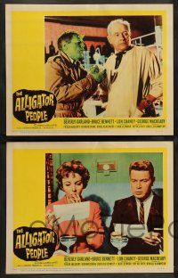 2w590 ALLIGATOR PEOPLE 4 LCs '59 Lon Chaney, Beverly Garland's honeymoon turned into a nightmare!