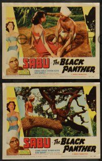 2w481 BLACK PANTHER 6 LCs '56 danger brought Sabu to sexy Carol Varga's side in the jungle!