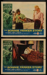 2w434 BONNIE PARKER STORY 7 LCs '58 Dorothy Provine as cigar-smoking hellcat of the roaring '30s!