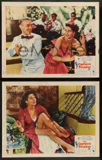 2w553 CAPTAIN'S PARADISE 5 LCs '53 Alec Guinness trying to juggle two wives, Yvonne De Carlo!