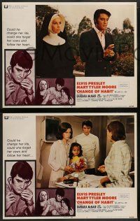 2w102 CHANGE OF HABIT 8 LCs '69 Dr. Elvis Presley, pretty Mary Tyler Moore as nun!
