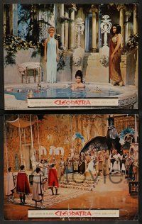 2w599 CLEOPATRA 4 Roadshow LCs '63 great images of Elizabeth Taylor as Queen of the Nile!
