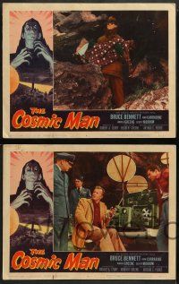 2w603 COSMIC MAN 4 LCs '59 Bruce Bennett, & Paul Langton, cool border art!