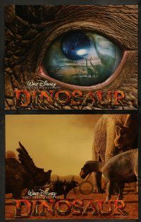 2w038 DINOSAUR 9 LCs '00 Walt Disney, great images of prehistoric world!
