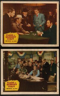 2w741 FLAME OF BARBARY COAST 3 LCs R50 John Wayne, Joseph Schildkraut, poker gamlbing!