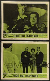 2w169 FLIGHT THAT DISAPPEARED 8 LCs '61 wacky sci-fi, terror in the sky beyond known flight!