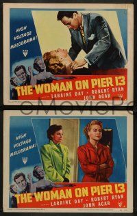 2w759 I MARRIED A COMMUNIST 3 LCs '50 Laraine Day, Janis Carter & John Agar, The Woman on Pier 13!