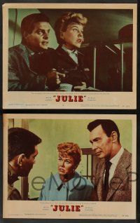 2w509 JULIE 6 LCs '56 Doris Day & her husband Louis Jourdan, Sullivan, Lovejoy!