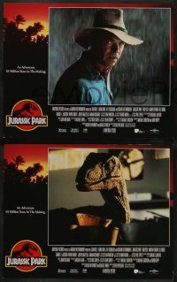 2w221 JURASSIC PARK 8 LCs '93 Spielberg, Sam Neill, Laura Dern, Jeff Goldblum, Richard Attenborough