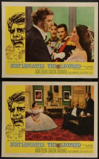2w234 LEOPARD 8 LCs '64 Luchino Visconti's Il Gattopardo, Burt Lancaster, Alain Delon, Cardinale!