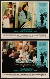 2w239 LITTLE GIRL WHO LIVES DOWN THE LANE 8 LCs '77 super young Jodie Foster, Martin Sheen