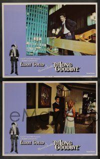 2w242 LONG GOODBYE 8 LCs '73 Elliott Gould as Philip Marlowe, Sterling Hayden, Nina Van Pallandt!