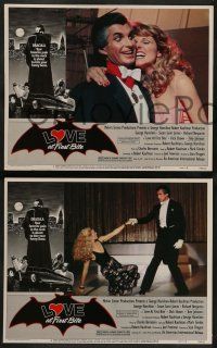 2w243 LOVE AT FIRST BITE 8 LCs '79 AIP, wacky vampire image of George Hamilton as Dracula!