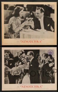 2w284 NINOTCHKA 8 LCs R62 Greta Garbo with Melvyn Douglas, directed by Ernst Lubitsch!