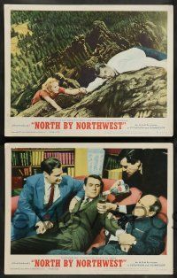 2w456 NORTH BY NORTHWEST 7 LCs R66 Alfred Hitchcock, Cary Grant, Eva Marie Saint, James Mason