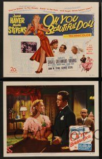 2w289 OH YOU BEAUTIFUL DOLL 8 LCs '49 sexy June Haver, Mark Stevens, Gale Robbins, S.Z. Sakall!
