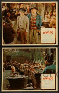 2w457 OLIVER 7 LCs '68 Mark Lester in the title role, Ron Moody, Jack Wild, directed by Carol Reed