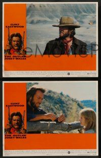 2w298 OUTLAW JOSEY WALES 8 LCs '76 Clint Eastwood is an army of one, Sondra Locke, cool images!