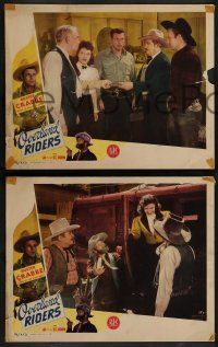 2w651 OVERLAND RIDERS 4 LCs '46 cowboy Buster Crabbe & wacky Al Fuzzy St. John!