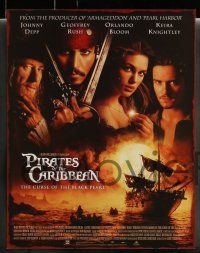 2w006 PIRATES OF THE CARIBBEAN 14 LCs '03 Johnny Depp as Jack Sparrow, Keira Knightley, Bloom!