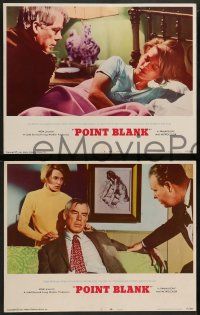 2w314 POINT BLANK 8 LCs '67 cool images of Lee Marvin, Angie Dickinson, John Boorman film noir!