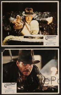 2w570 RAIDERS OF THE LOST ARK 5 Spanish/U.S. export LCs '81 great images of adventurer Harrison Ford!