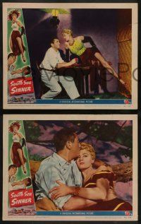 2w683 SOUTH SEA SINNER 4 LCs '49 sexy Shelley Winters, Macdonald Carey!