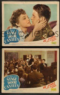 2w808 STAGE DOOR CANTEEN 3 LCs '43 Cheryl Walker, Merle Oberon, Gracie Fields & William Terry!